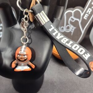 🏈 NFL BROWNS #21 WARD TEENYMATES CUSTOM KEYCHAIN